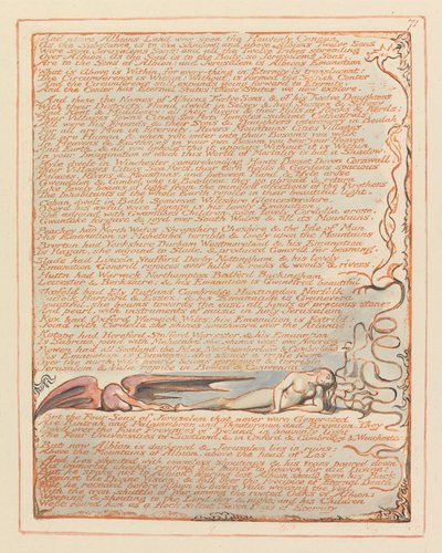 Jerusalem, Plate 71 by William Blake